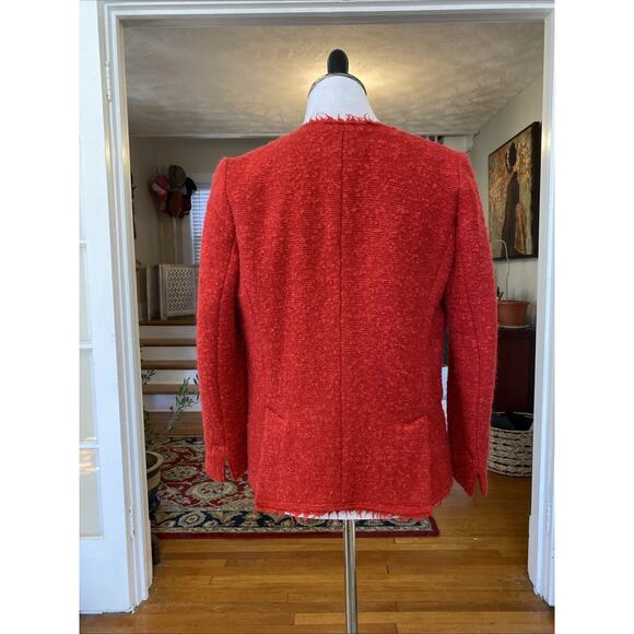 Isabel Marant Wool Mohair Blend Boucle Tweed Jacket Blazer Size 36 Poland - Picture 4 of 16
